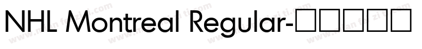 NHL Montreal Regular字体转换